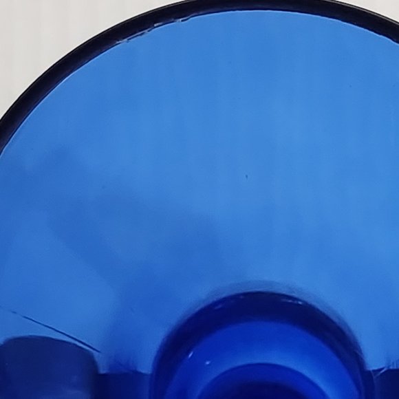 Cobalt Blue Two Handled LE Smith Vintage Art Deco Vase - Picture 10 of 10